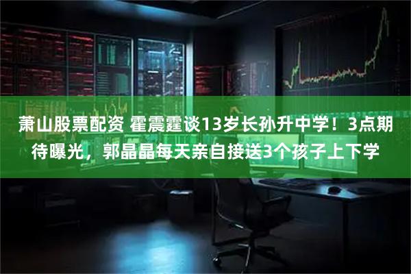 萧山股票配资 霍震霆谈13岁长孙升中学！3点期待曝光，郭晶晶每天亲自接送3个孩子上下学