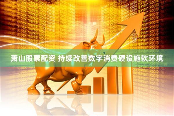 萧山股票配资 持续改善数字消费硬设施软环境